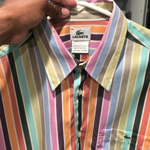 Lacoste dress/casual shirt size 40 (Medium) - Picture 1 of 7